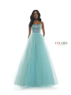 2347 Prom Dress Aqua