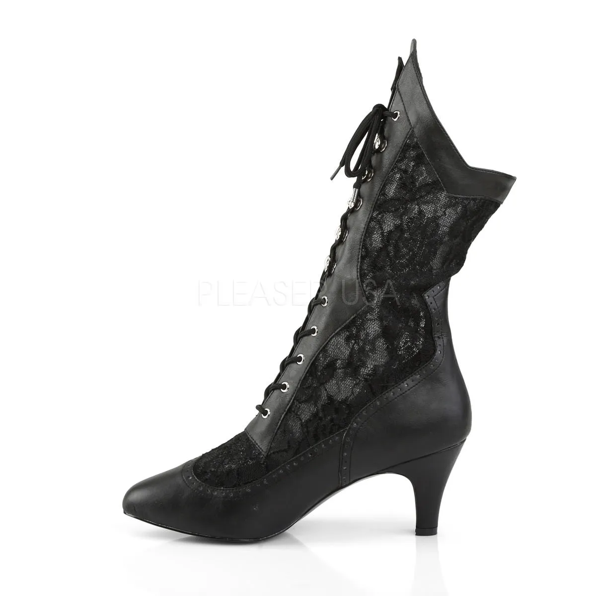 3 Inch Heel DIVINE-1050 Black Lace (Wide Width)