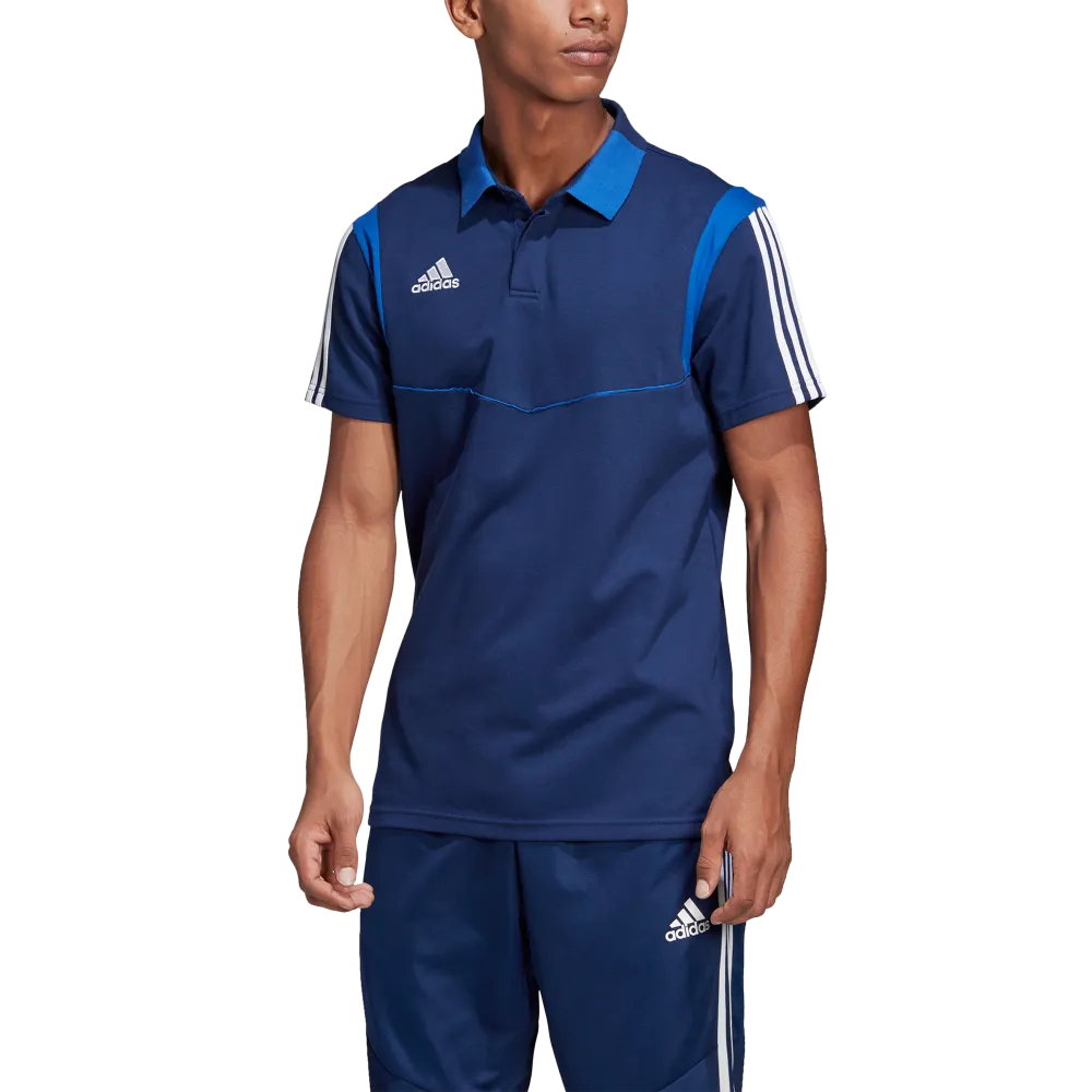 Adidas Adult Tiro 19 Polo (Dark Blue/BlueWhite)