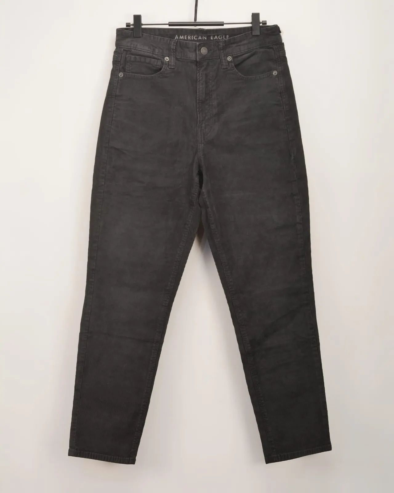 AE Corduroy Mom Pant BLACK