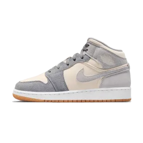 Air Jordan 1 Mid GS 'Coconut Milk Particle Grey'