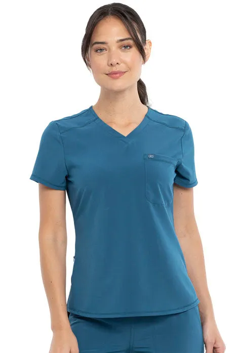 Allura by Cherokee Women's Tuckable V-Neck Scrub Top CKA690