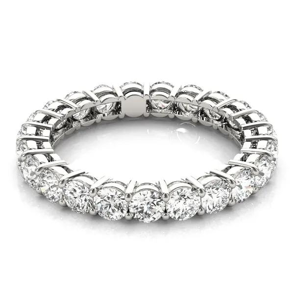 AMOUR 3.2 Carat Diamond Eternity Band in 14K/ 18K/ Platinum GIA Graded 15 pointer G Color SI1 Clarity By Mike Nekta SIZE 7 to 8