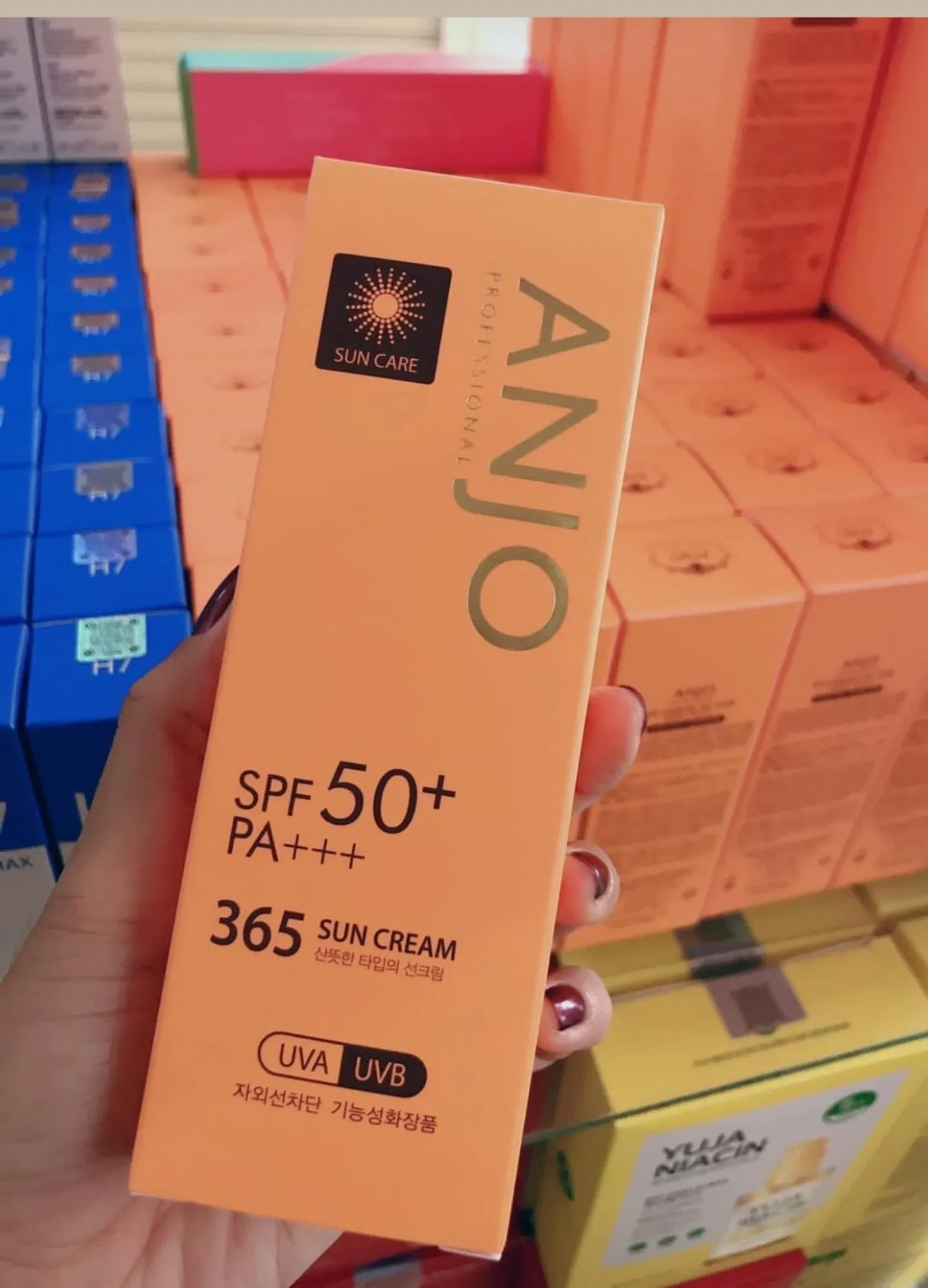 Anjo Professional 365 Sun Cream 70g SPF 50 PA    Sunscreens Facial Sunblock non-sticky moisturizing