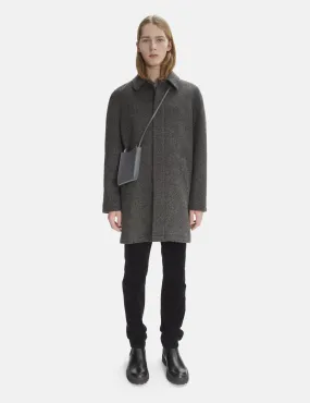 A.P.C. Pete Mac Overcoat - Anthracite Grey