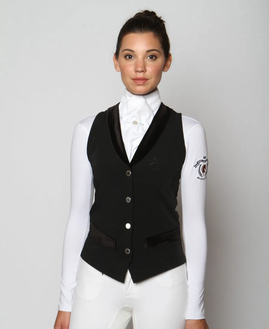 Arista Modern Dressage Vest (Black & Navy)