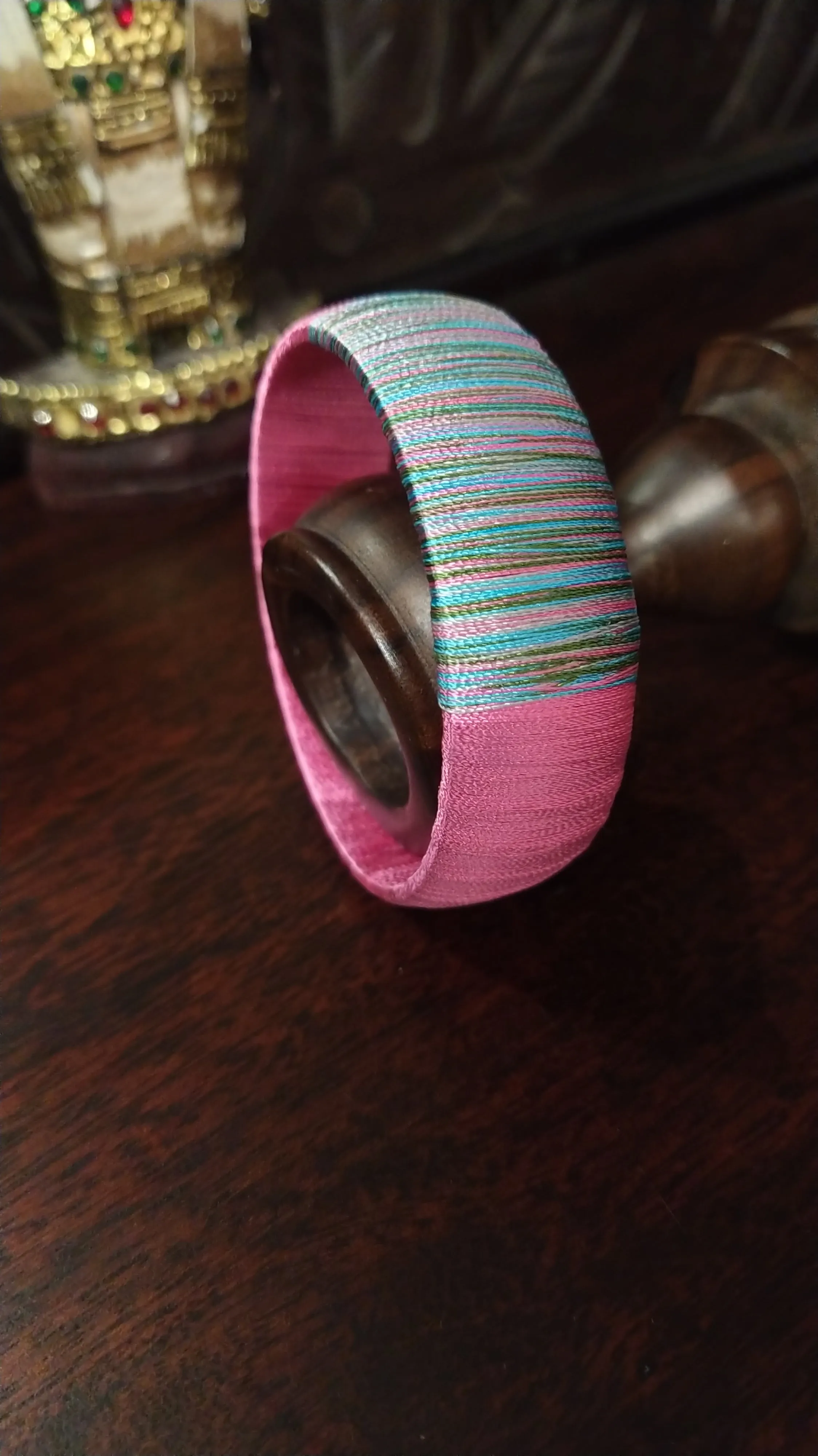 Baby Pink Silk Thread Bangles For Special Occaion...!!!!