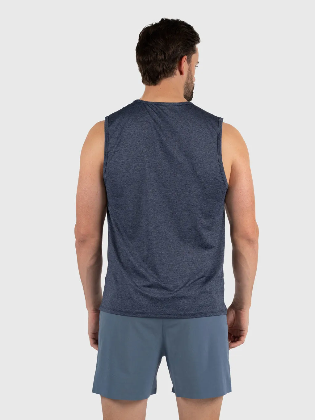 BARRY'S DUSTY BLUE MUSCLE TANK