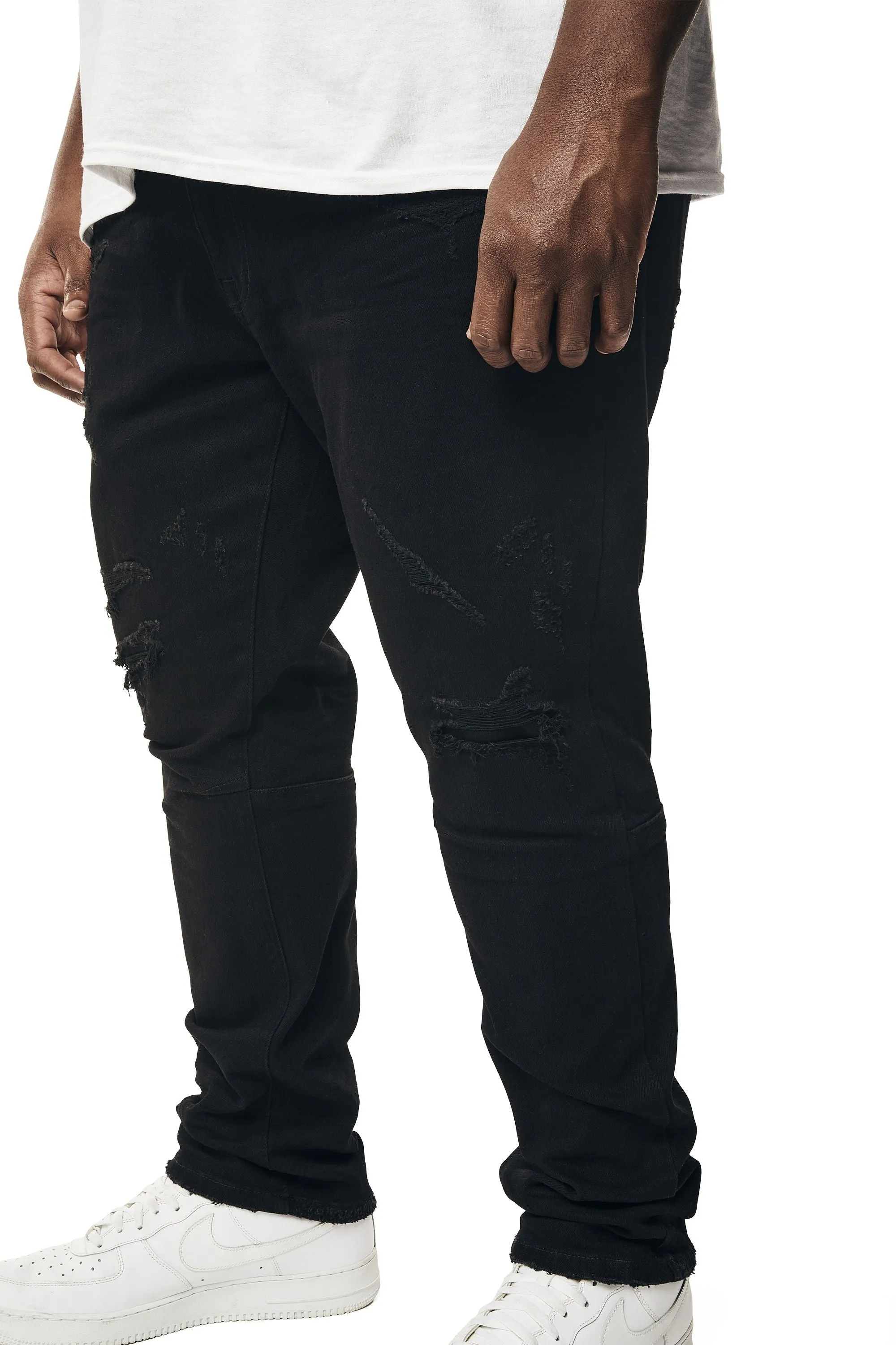 Big and Tall - Vintage Washed Denim Jeans - Jet Black