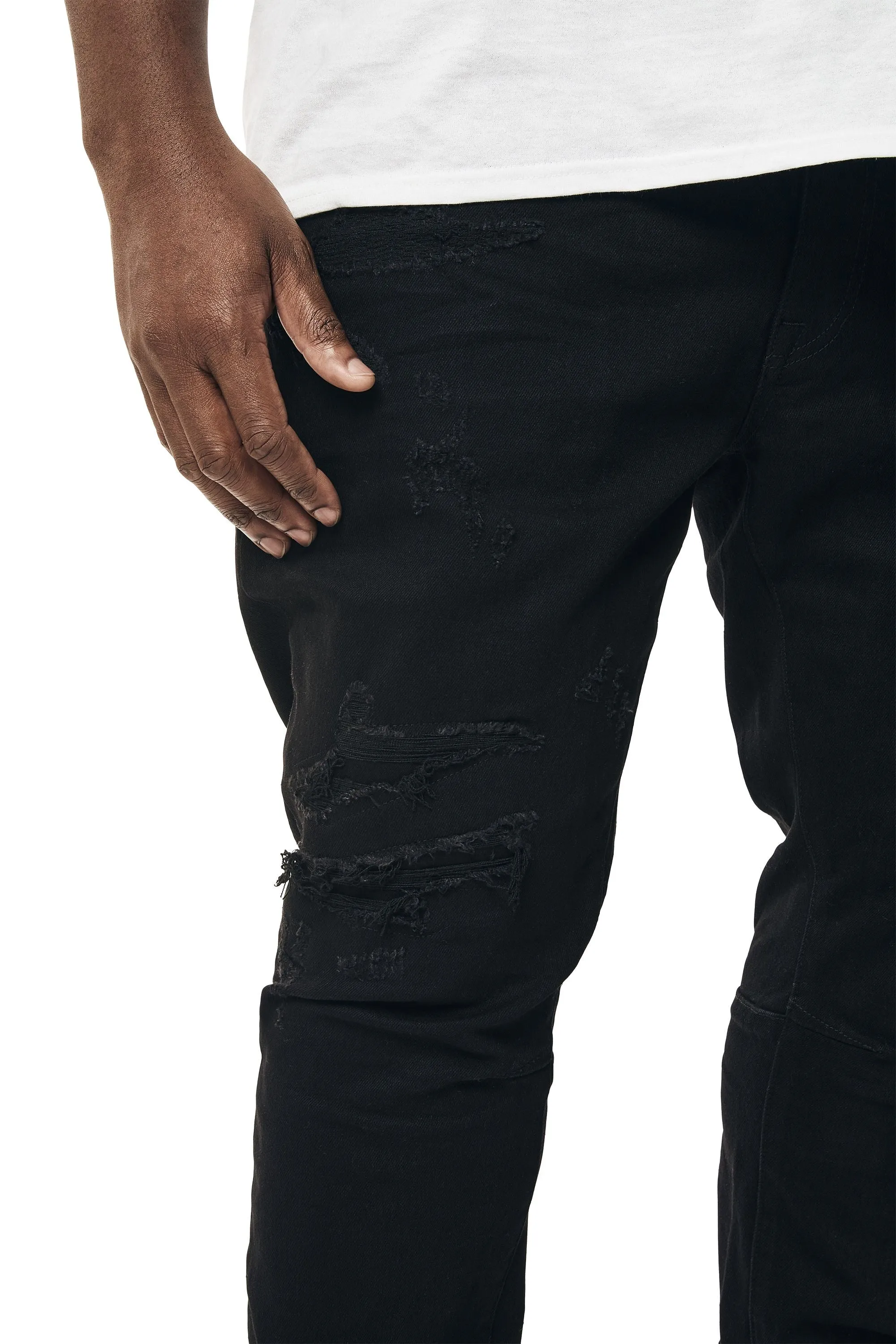 Big and Tall - Vintage Washed Denim Jeans - Jet Black