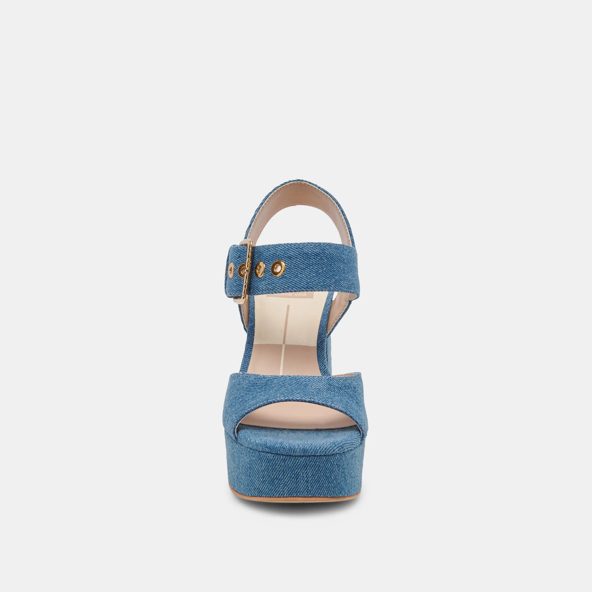 BOBBY HEELS BLUE DENIM