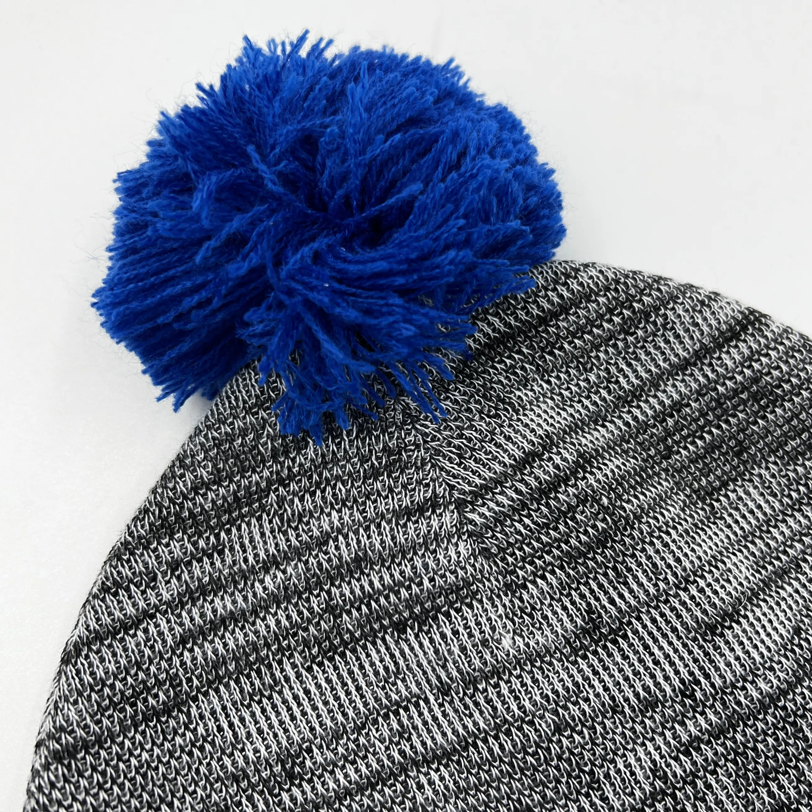 Buffalo Sabres Royal Blue & Gray Pom Pom Beanie