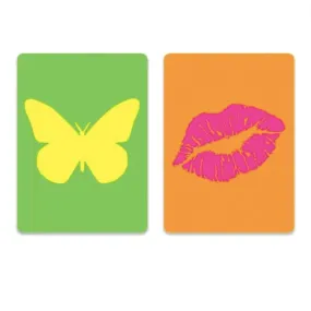 Butterflies/Kisses Playing Cards - 4 decks come in 2 packs