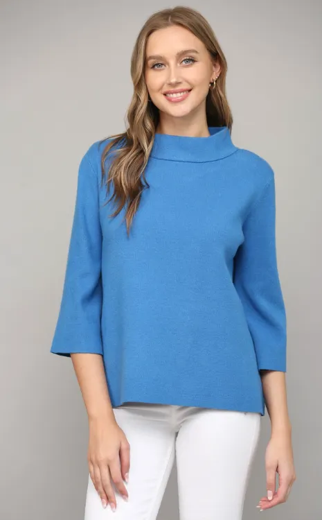 Cassie Mock Neck Pullover