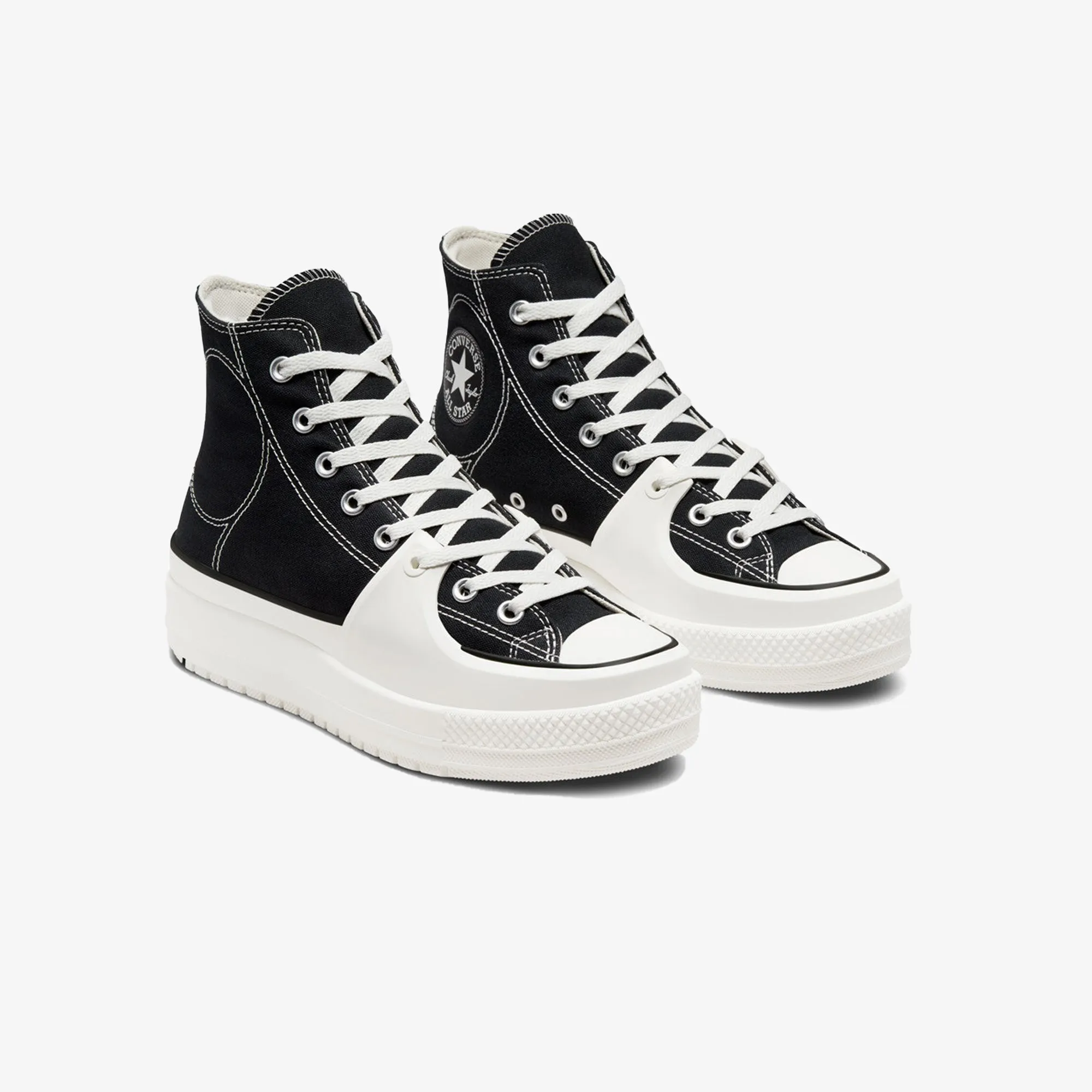 CHUCK TAYLOR ALL STAR CONSTRUCT HI 'BLACK/VINTAGE WHITE/EGRET'