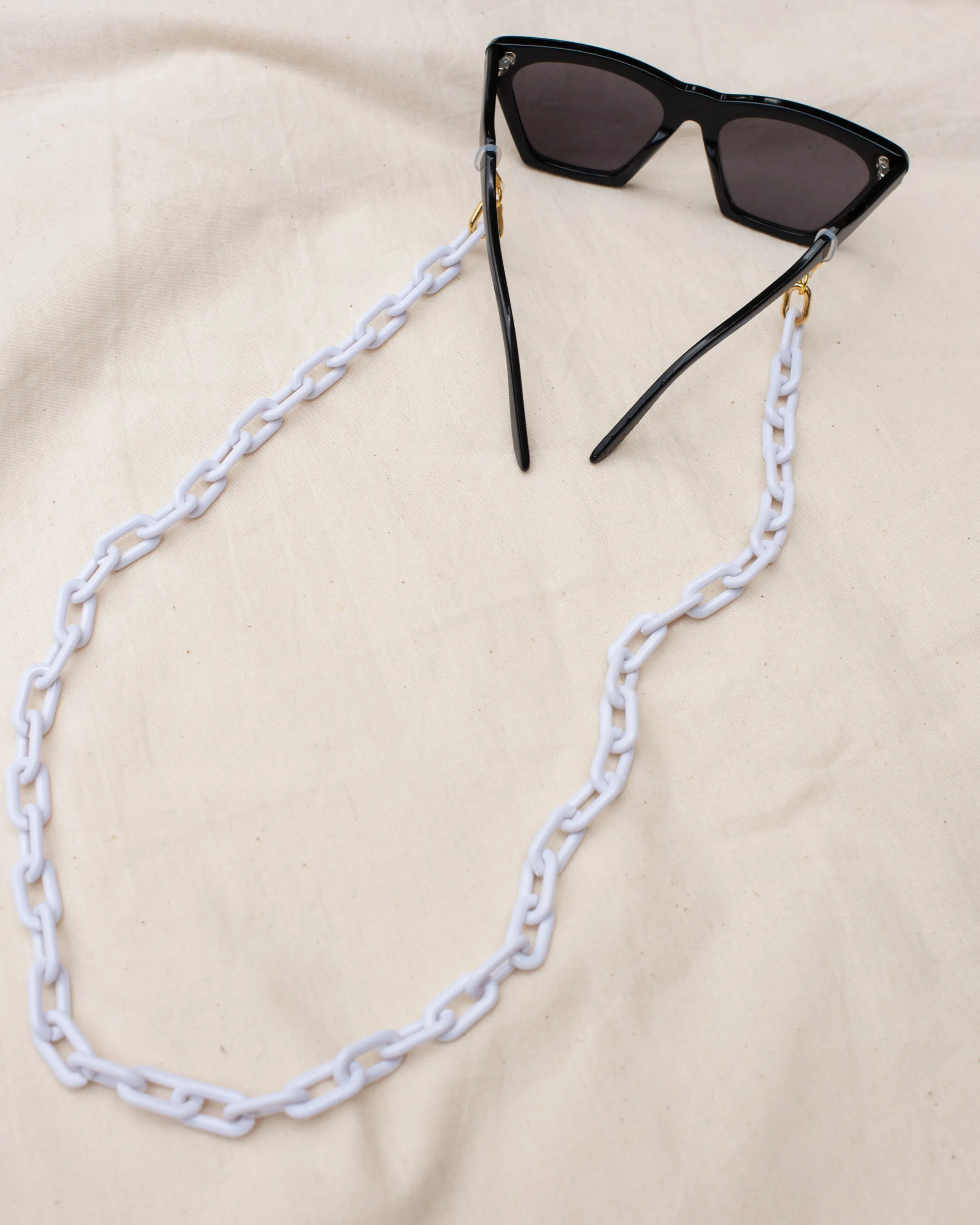 Chunky Alabaster Eyewear Chain