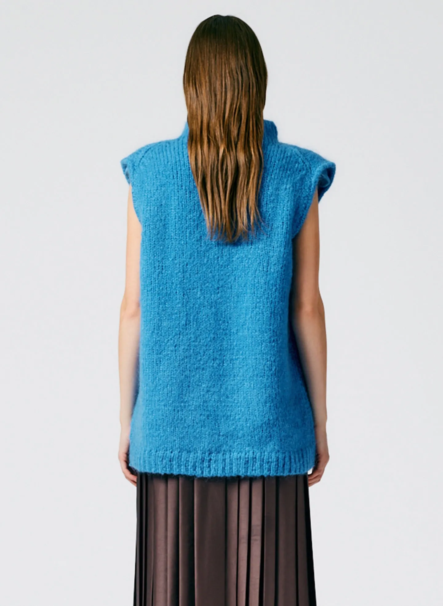 Claude Mohair Cocoon Funnelneck Vest