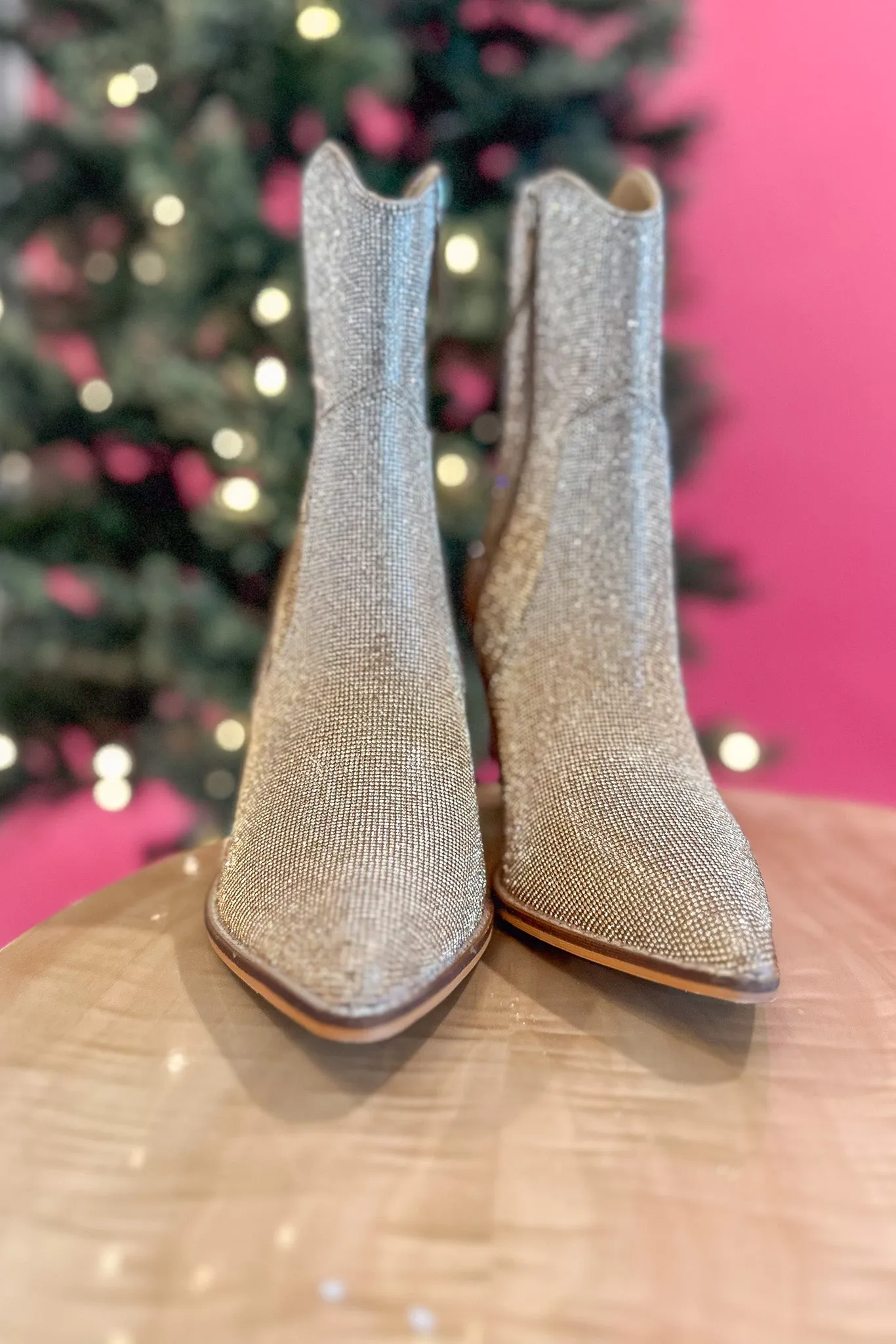 Corky's: Rhinestone Silver   Gold Ombre Bootie