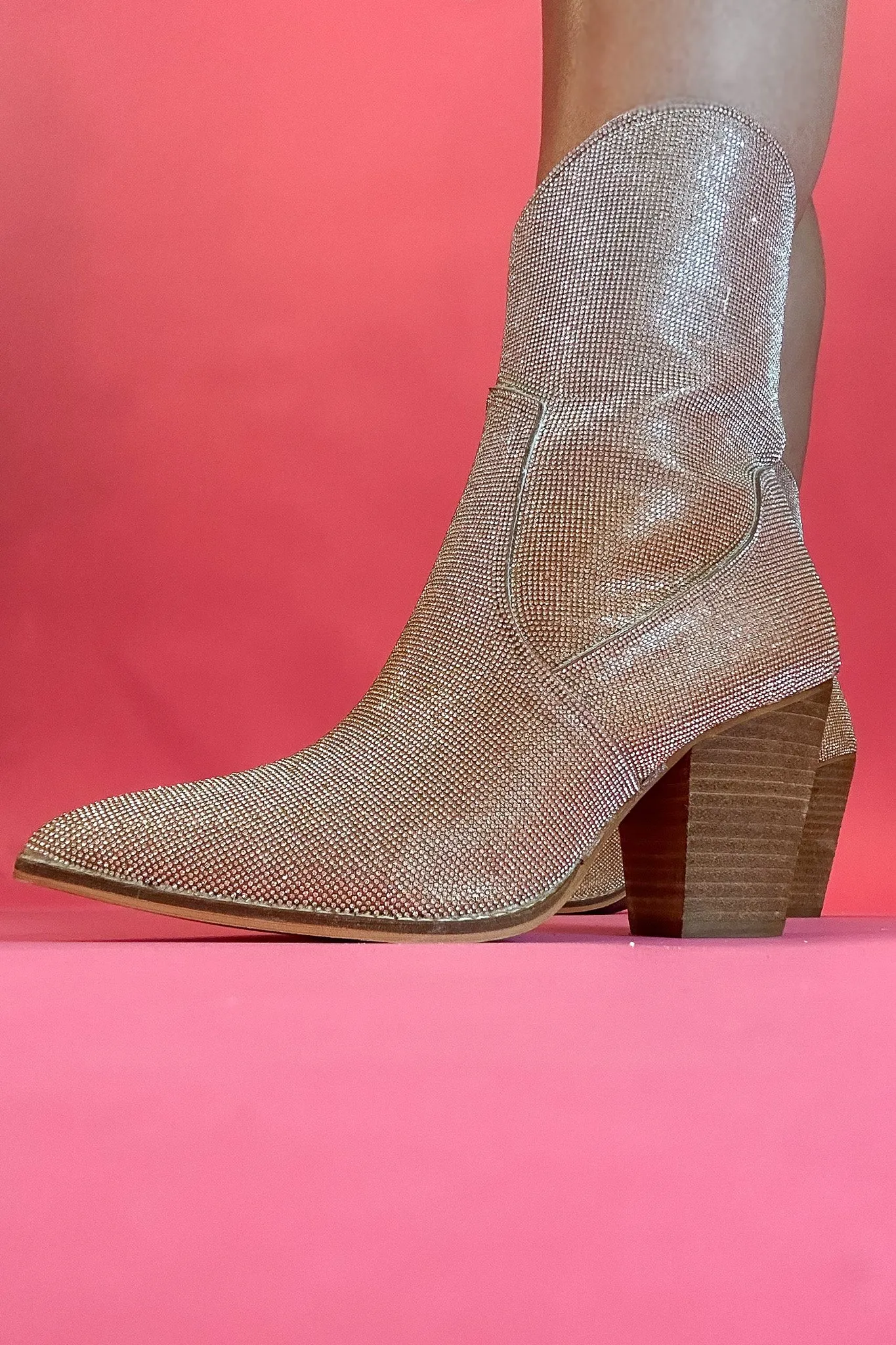 Corky's: Rhinestone Silver   Gold Ombre Bootie