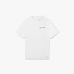 CROYEZ FAMILY OWNED BUSINESS T-SHIRT - WHITE/RED