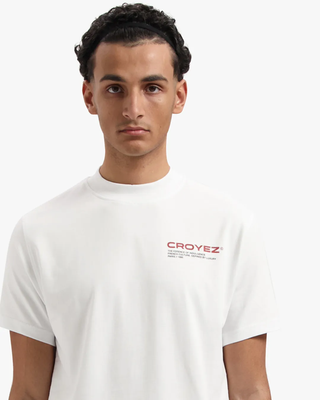 CROYEZ FAMILY OWNED BUSINESS T-SHIRT - WHITE/RED