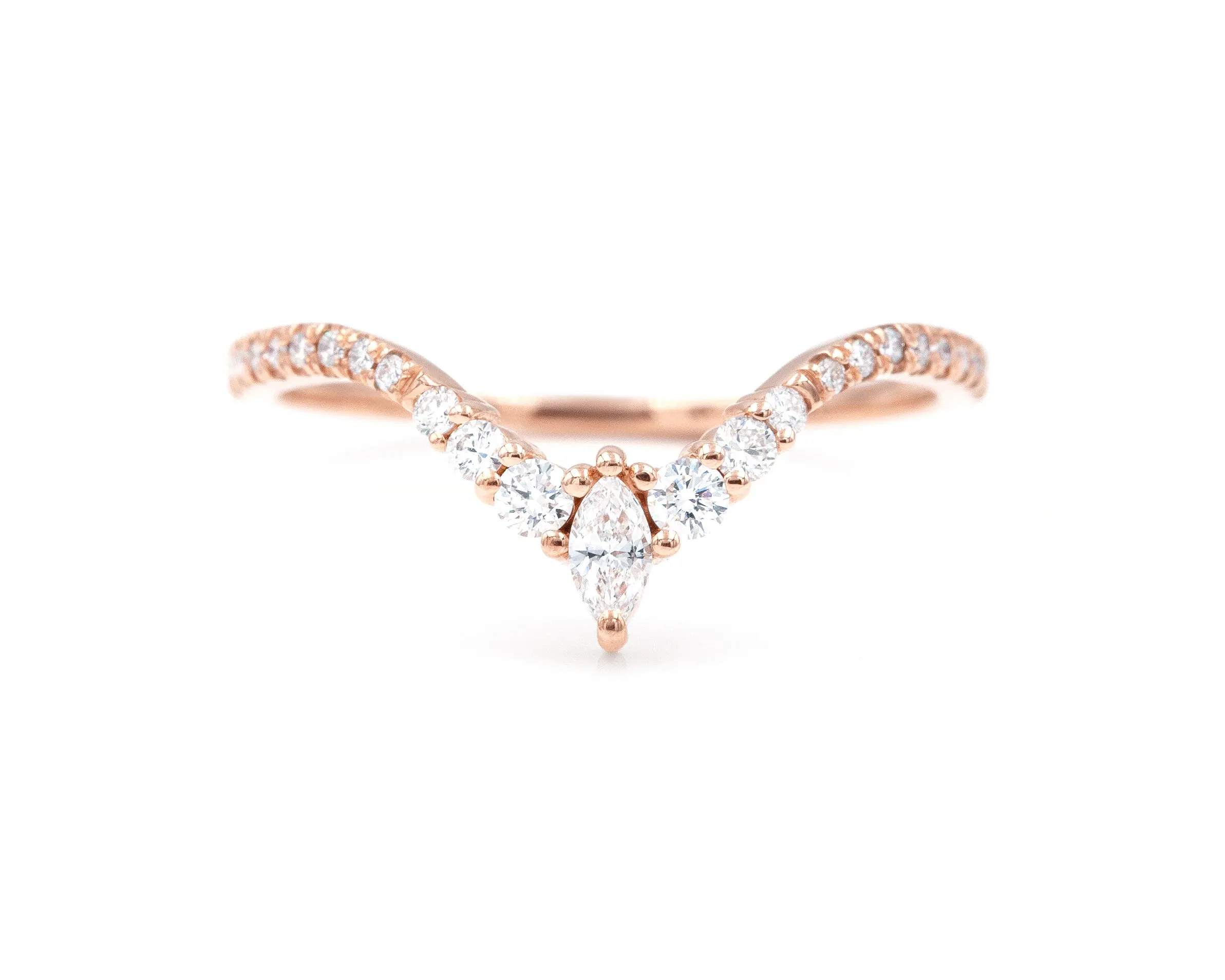 Curved Marquise Band