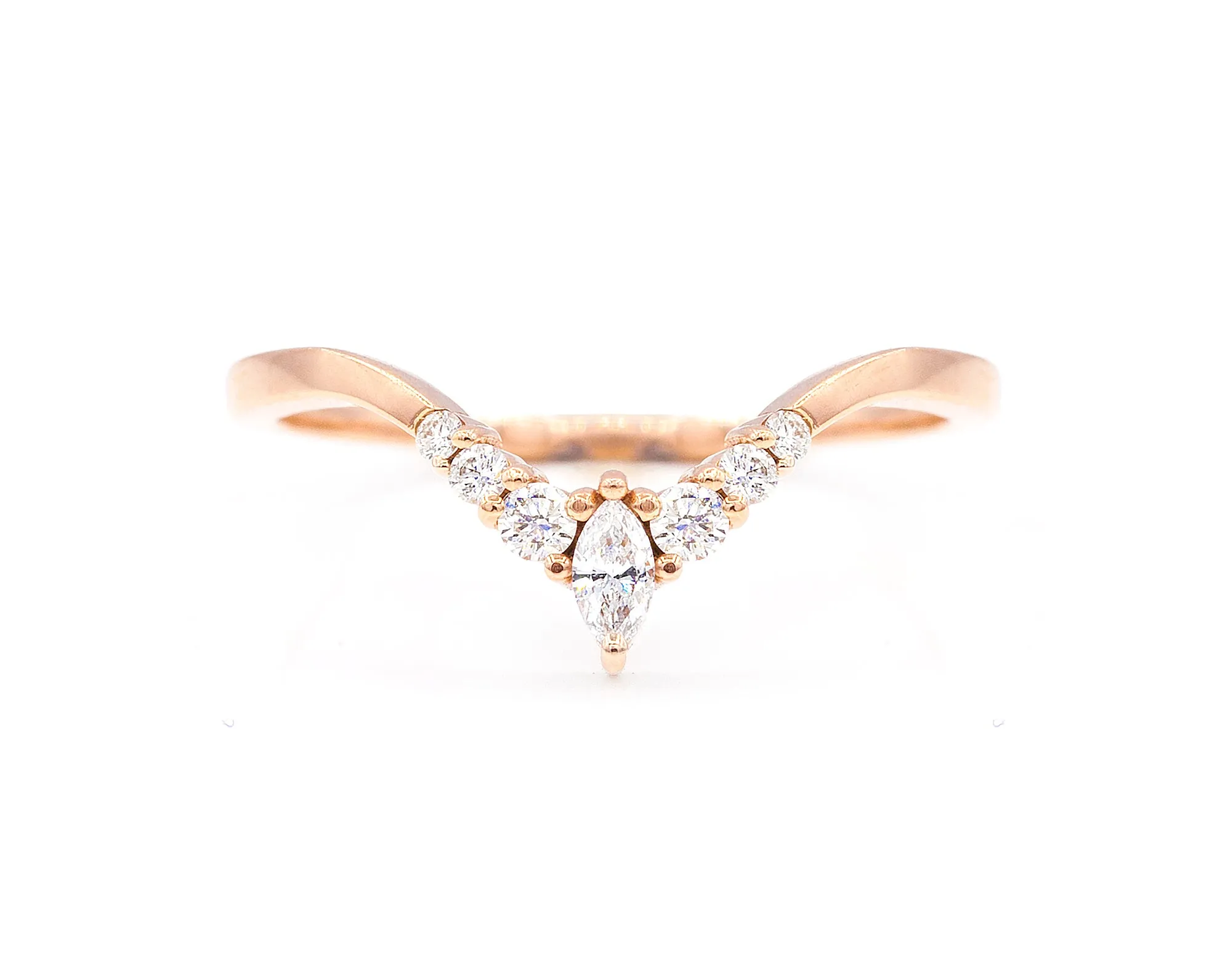 Curved Marquise Band