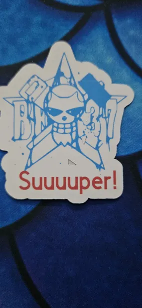 Cyborg Franky Jolly Roger Sticker