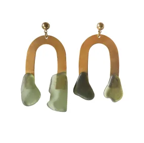 DESERT EARRINGS [ GREEN MIX ]