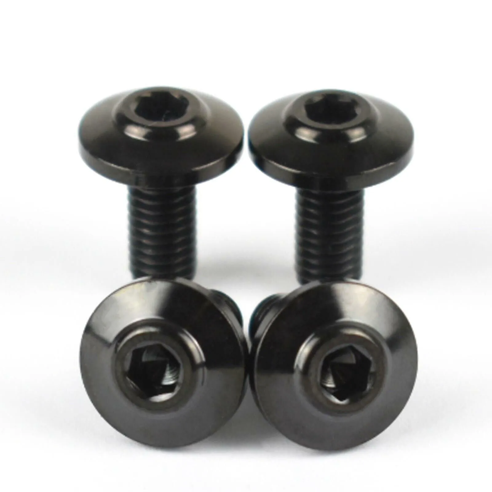 Ducati Panigale V2, V4 & Streetfighter V2, V4 Titanium Mudguard Screws (Black)