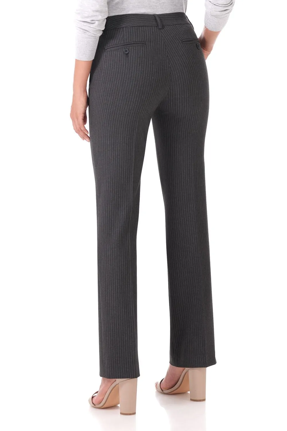 Easy care straight leg trouser dress pants