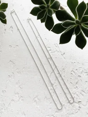 Ella | French Rope Sterling Silver Necklace