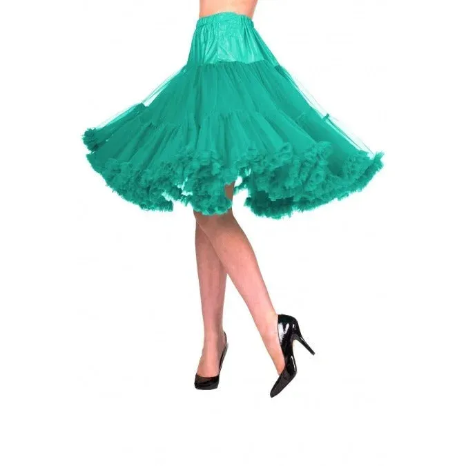 EXTRA LONG Full Emerald Green Net Vintage Rockabilly 50s Petticoat Skirt