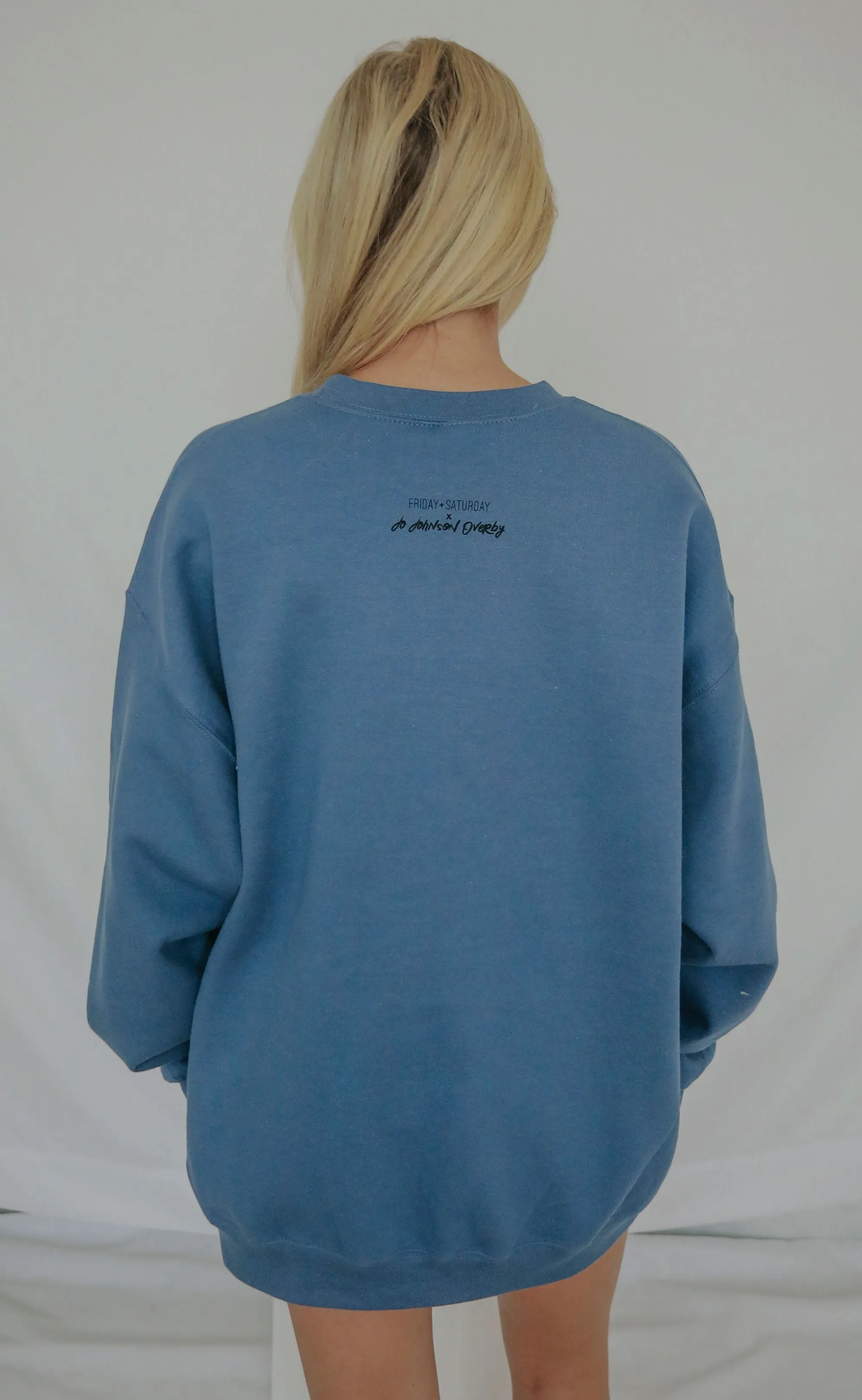 friday   saturday x jo johnson overby: book club sweatshirt