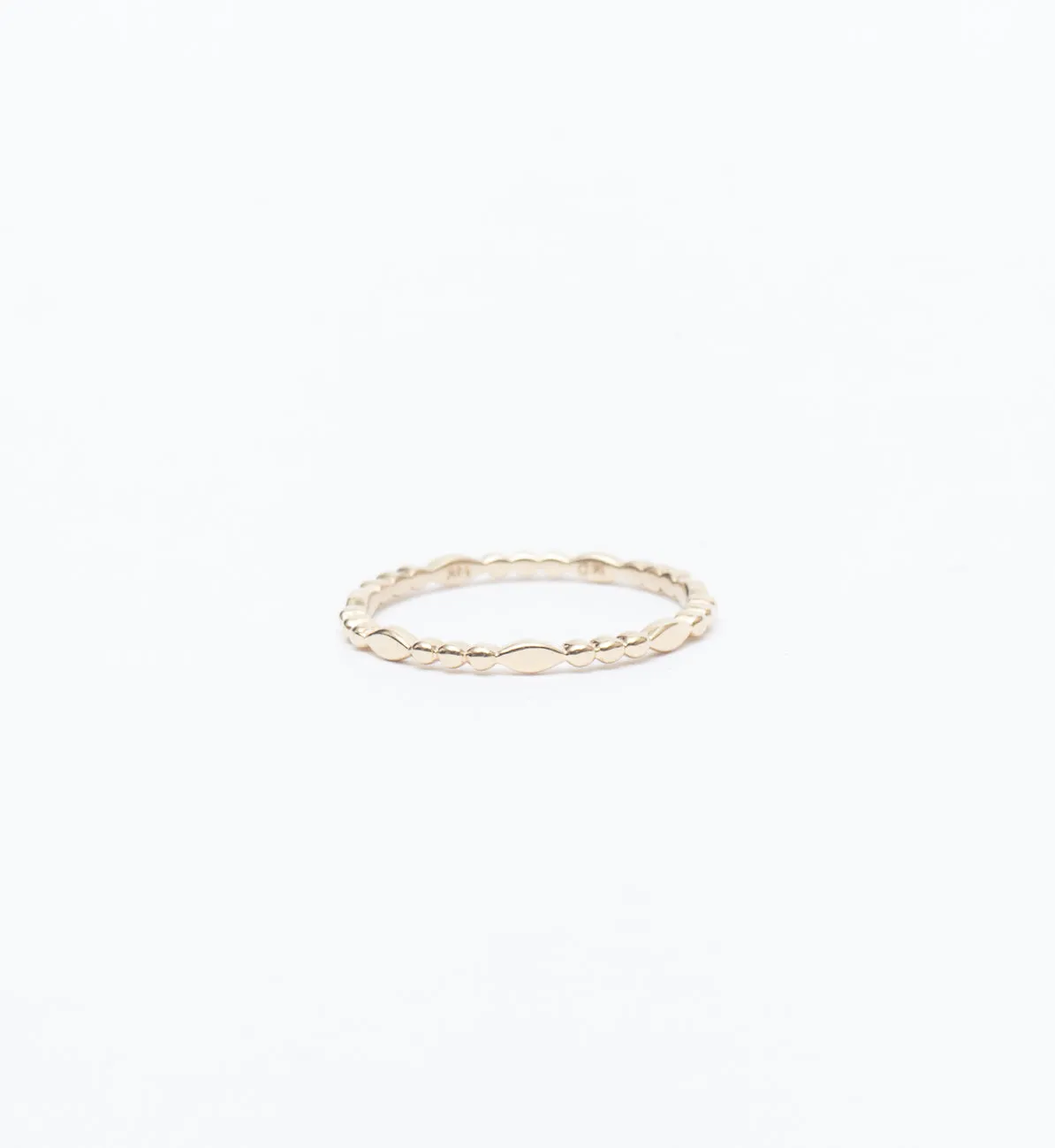 Gold Marquise Beaded Band