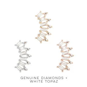 GSTQ - Genuine Diamond   Topaz Threadless End