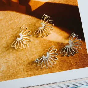 Half Daisy Drop Earring