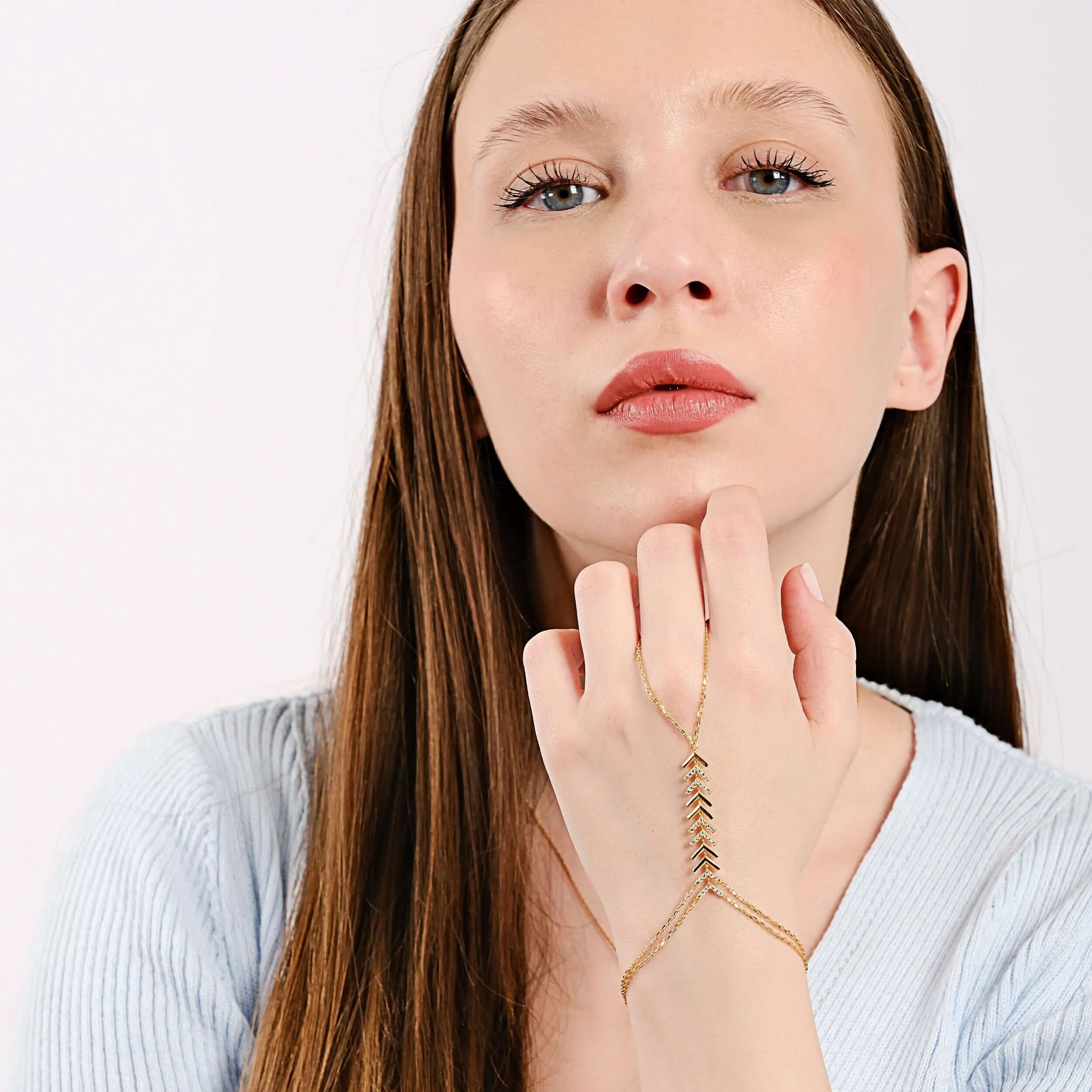 Hand Chain Bracelet| 18K Gold Vermeil