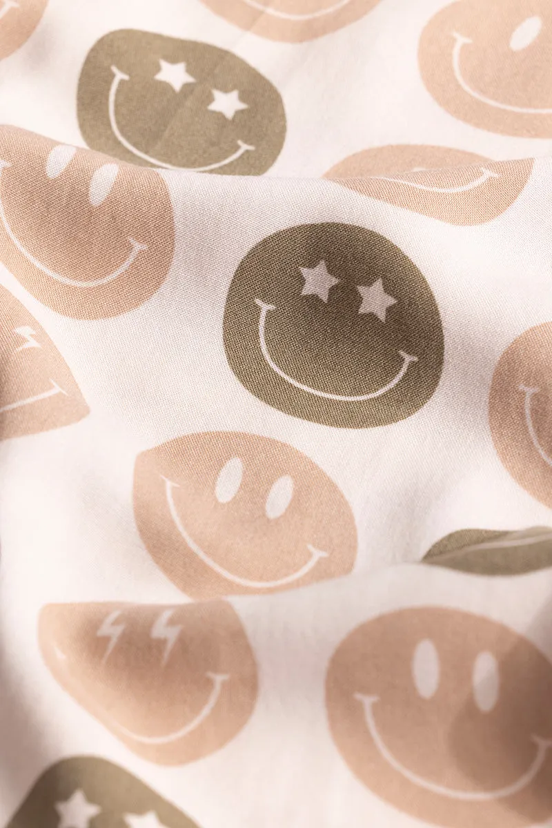 Happy Vibes Peach Shirt