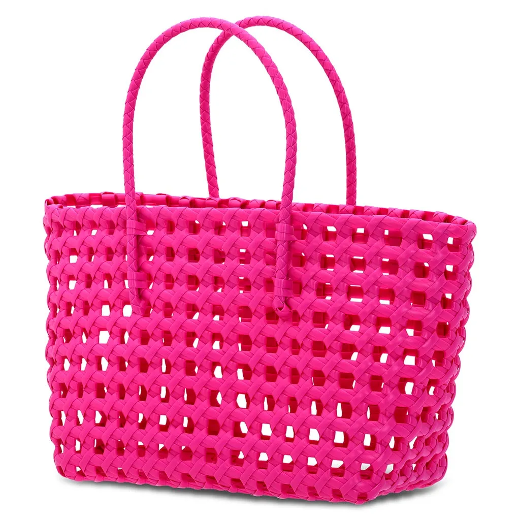 Iscream Small Pink Woven Tote