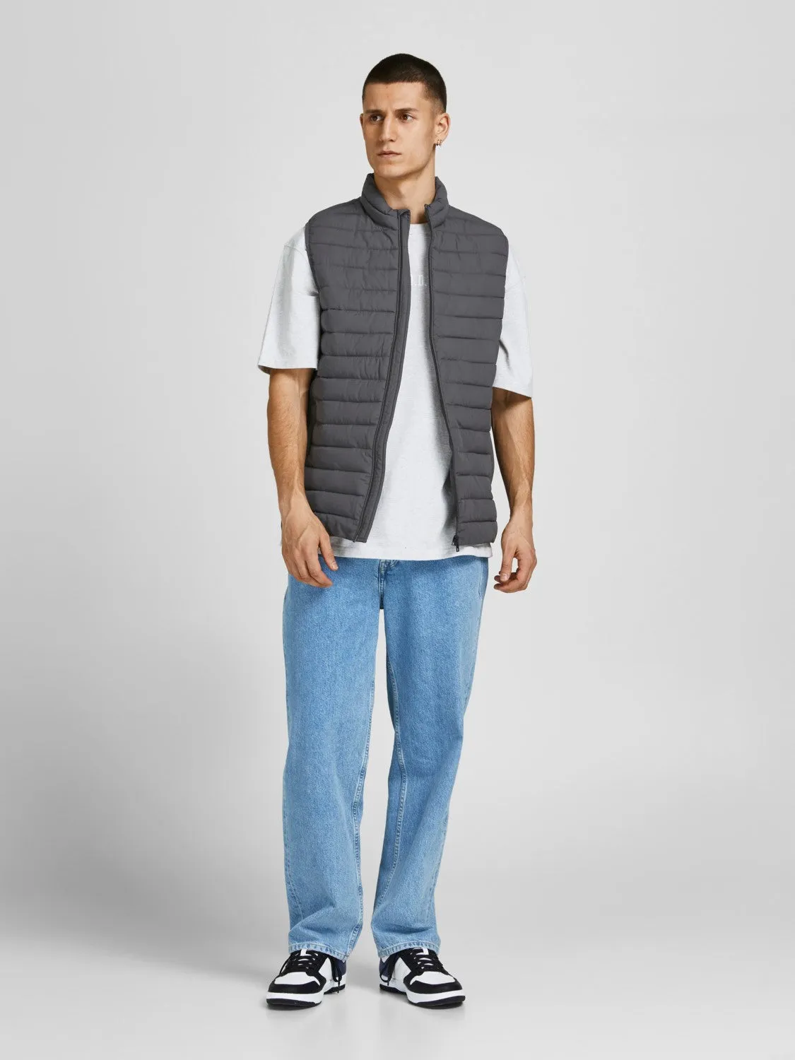 Jack & Jones Mens 'JJERECYCLE' Puffer Gilet/ Bodywarmer