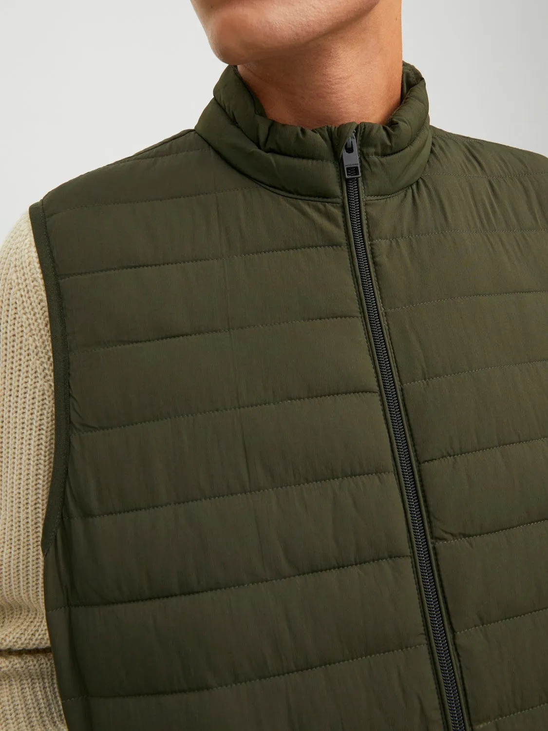 Jack & Jones Mens 'JJERECYCLE' Puffer Gilet/ Bodywarmer