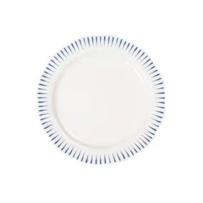 Juliska Sitio Stripe Delft Blue Side/Cocktail Plate