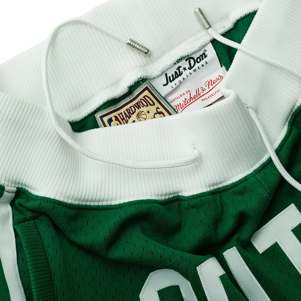 Just Don X Mitchell & Ness Boston Celtics Basketball Short - 7inch Inseam