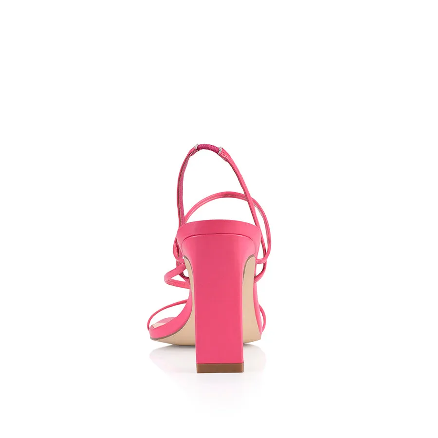 King Slim Strappy Heel - Pink