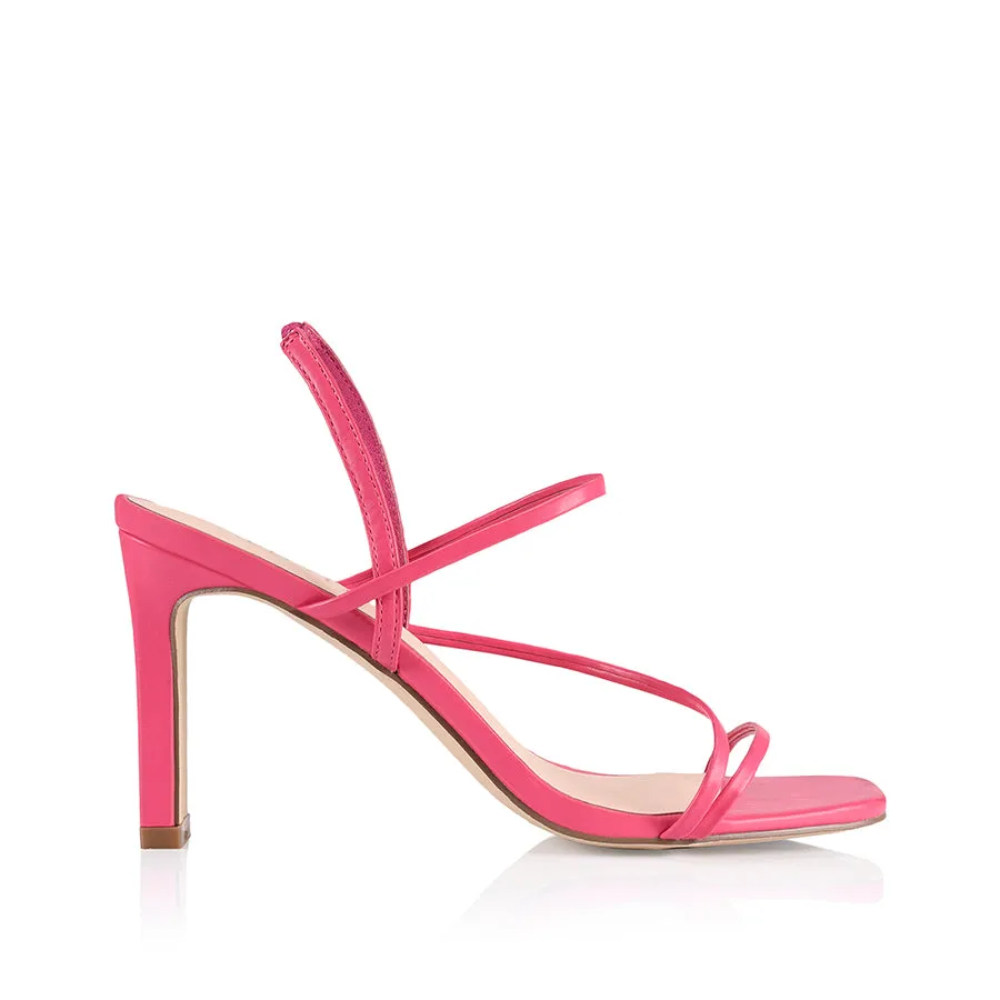 King Slim Strappy Heel - Pink