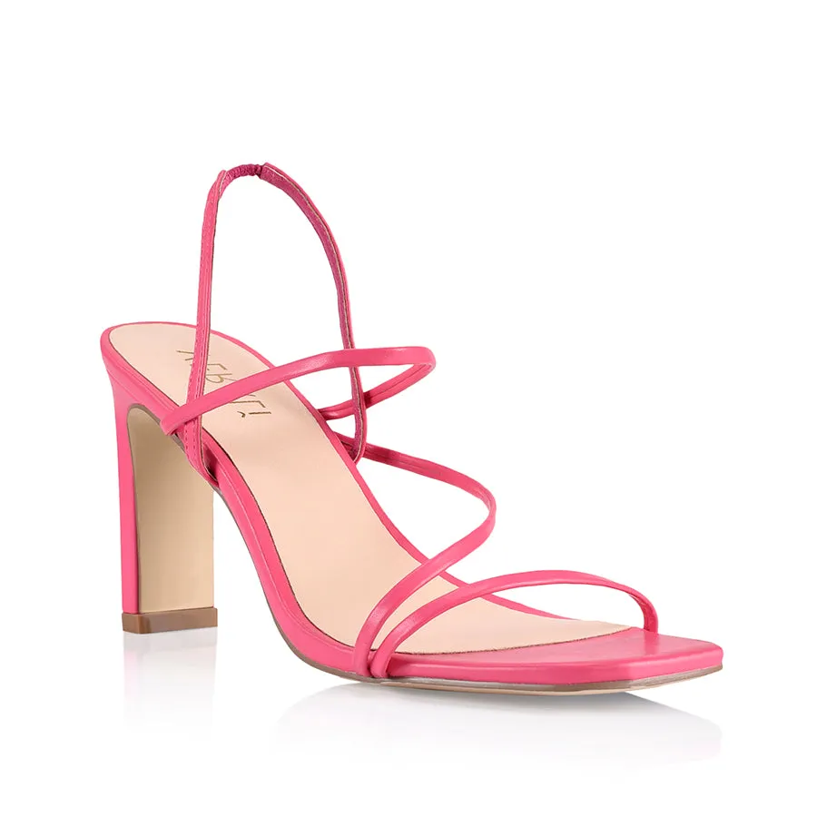 King Slim Strappy Heel - Pink