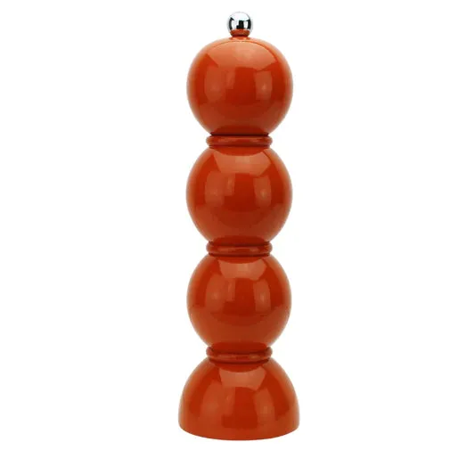 Lacquer Bobbin Salt or Pepper Mill Grinder - (eight colors)