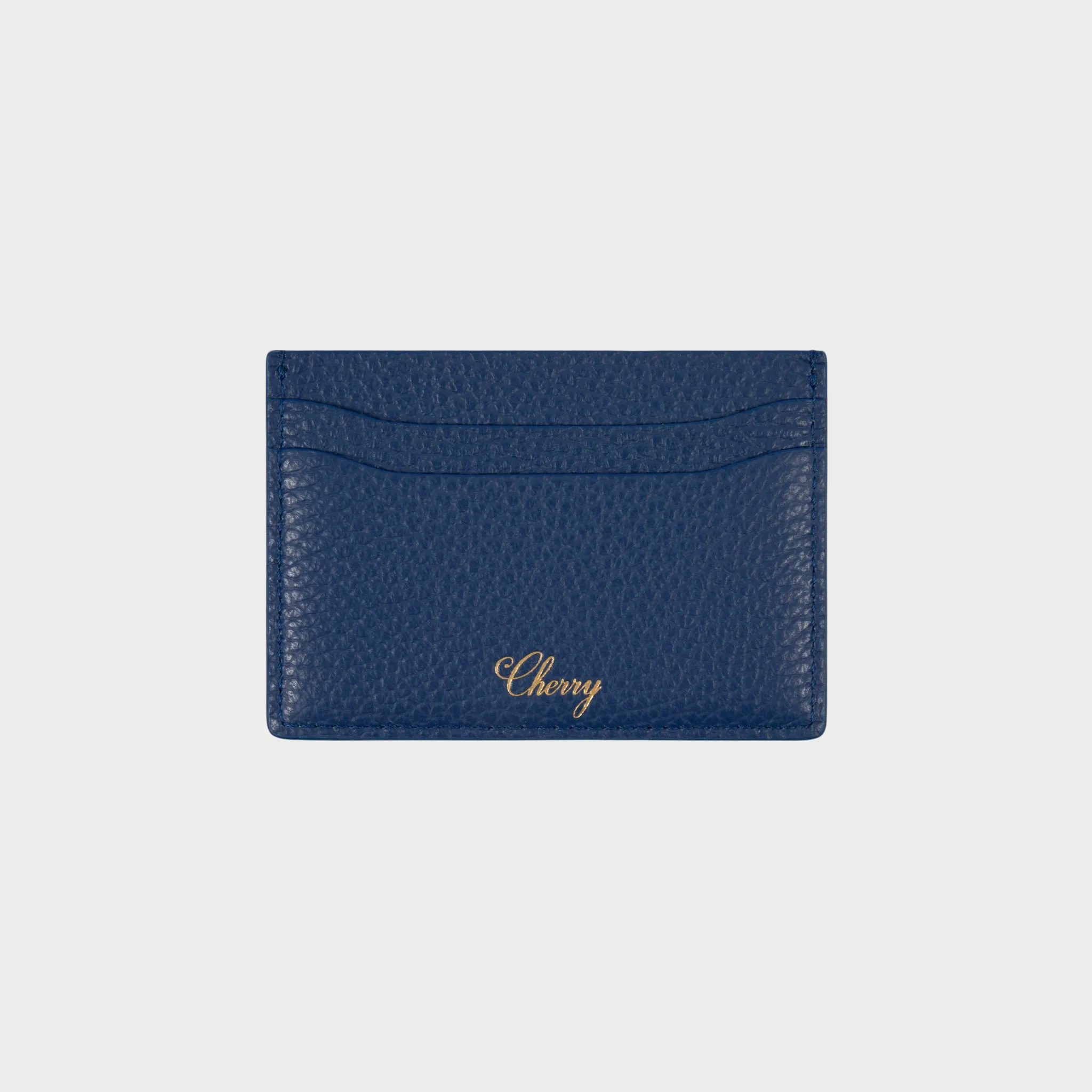 Leather Card Holder (Blue)