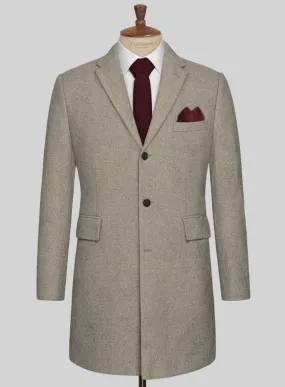 Light Weight Light Brown Tweed Overcoat